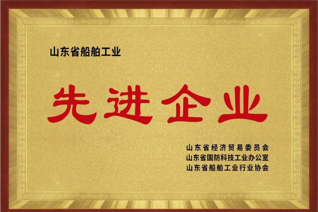 山東省船舶工業(yè)先進企業(yè)